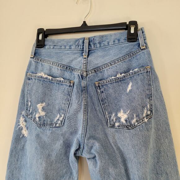 Agolde 90's Mid Rise Loose Fit Jeans In Vintage Denim Medium - Picture 4 of 7